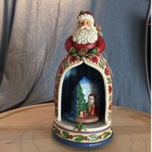 Jim Shore Hearthwood Creek Santa Claus Holiday-And to all a good night-musical